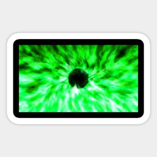 Supernova - Green-White Sticker